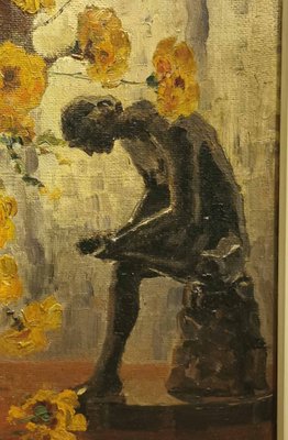 Hans Geissel, Daisies, Oil, Framed-BGS-1268585