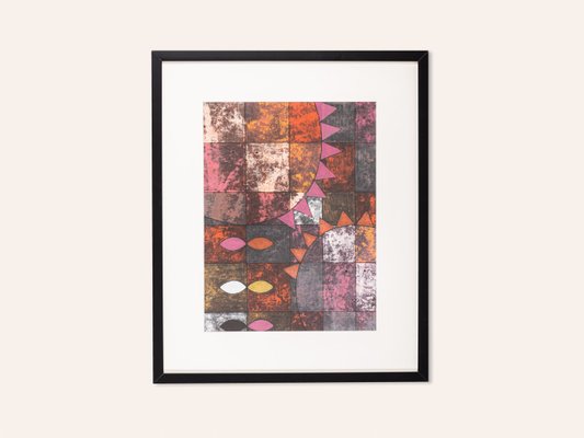 Hans OSSWALD, Sonnen, Mixed Media on Paper, Framed-GPP-1146820