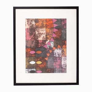 Hans OSSWALD, Sonnen, Mixed Media on Paper, Framed-GPP-1146820