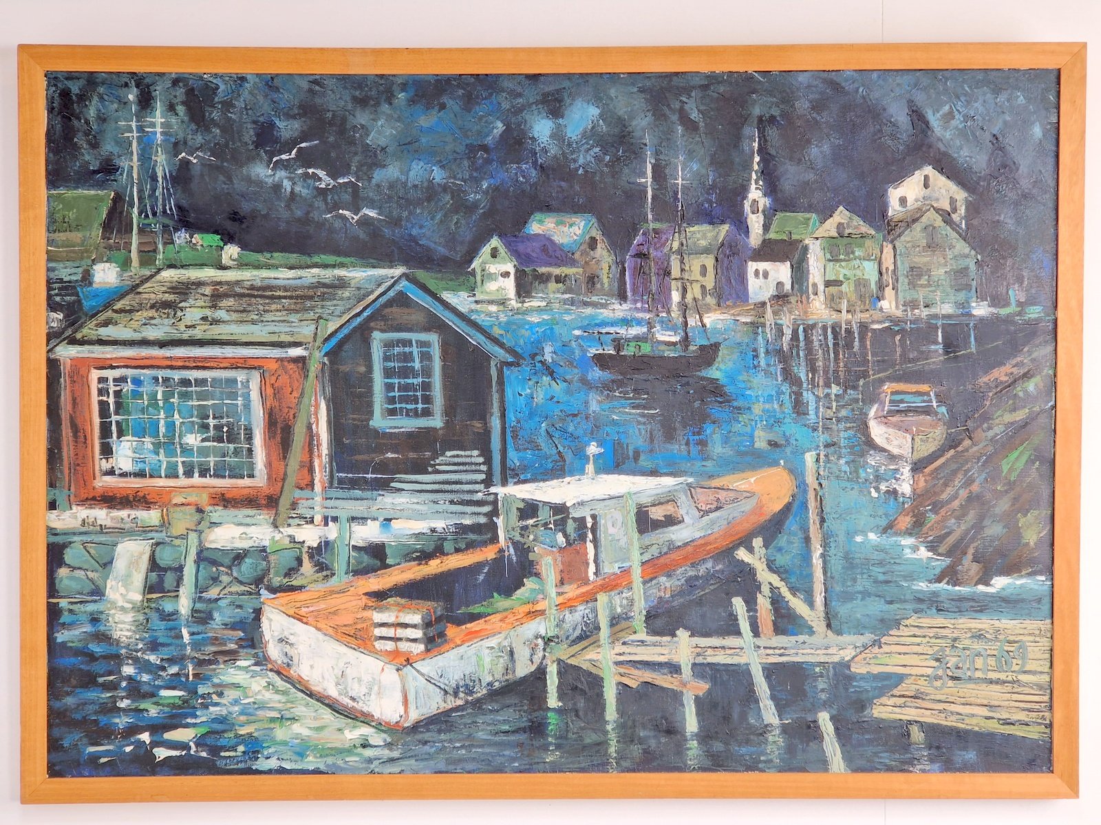 Harbor View, Acrylic on Canvas, 1969