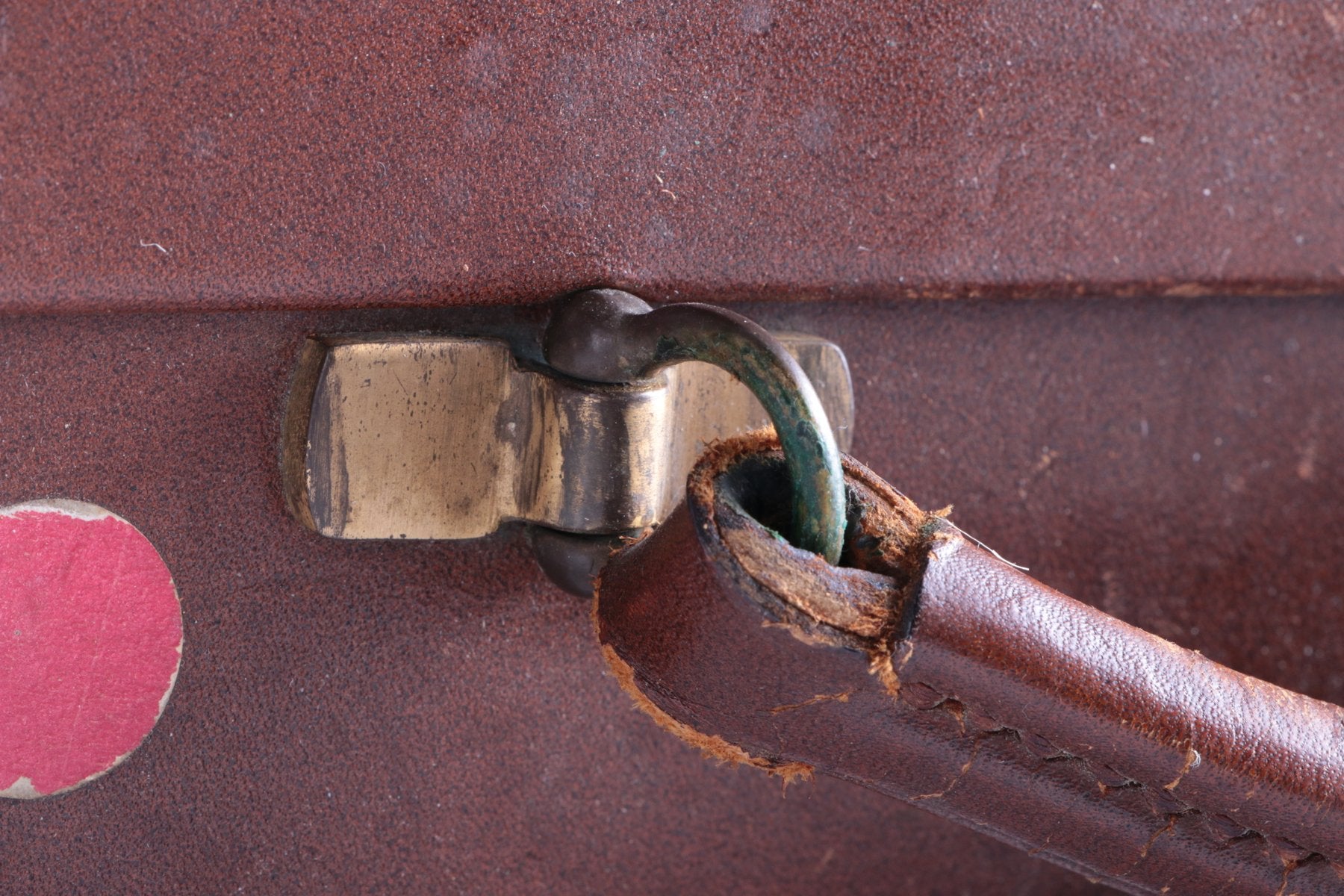 Hard Leather Business Suitcase with KLM Flap Folders