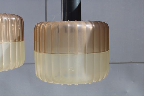 Hard Plastic and Metal Chandeliers from Stilux Milano, 1960, Set of 2-EH-1094612