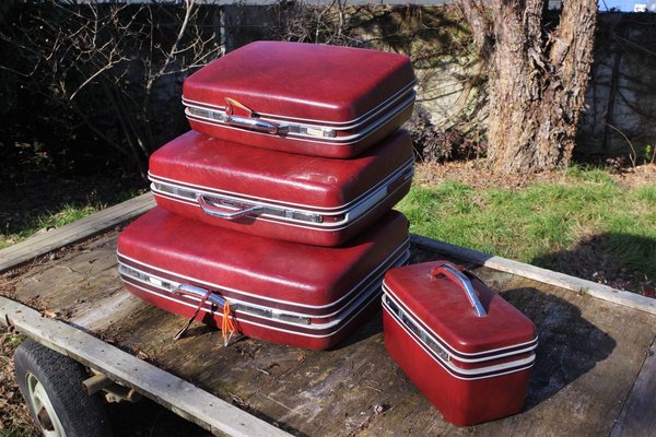 Hard Suitcases from Sansonite, 1970s, Set of 4-KNM-891392