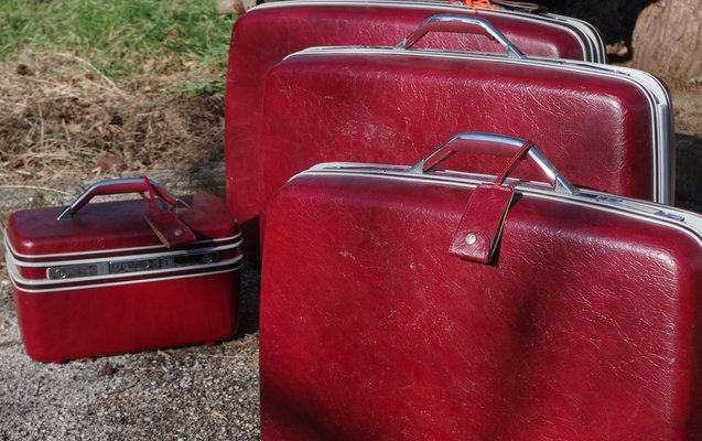 Hard Suitcases from Sansonite, 1970s, Set of 4-KNM-891392