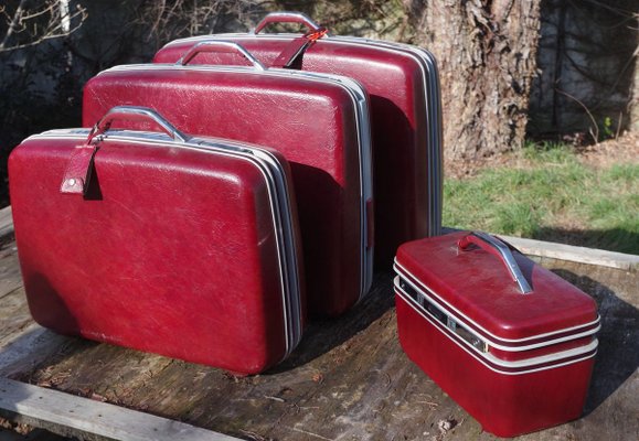 Hard Suitcases from Sansonite, 1970s, Set of 4-KNM-891392