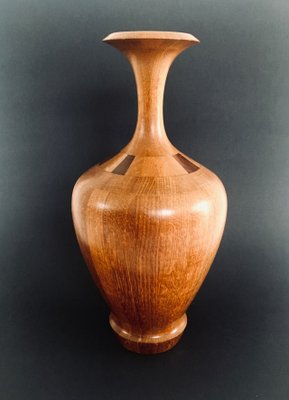 Hardwood Art Vase by Maurice Bonami for De Coene Frères, Belgium, 1950s-RQV-1388863