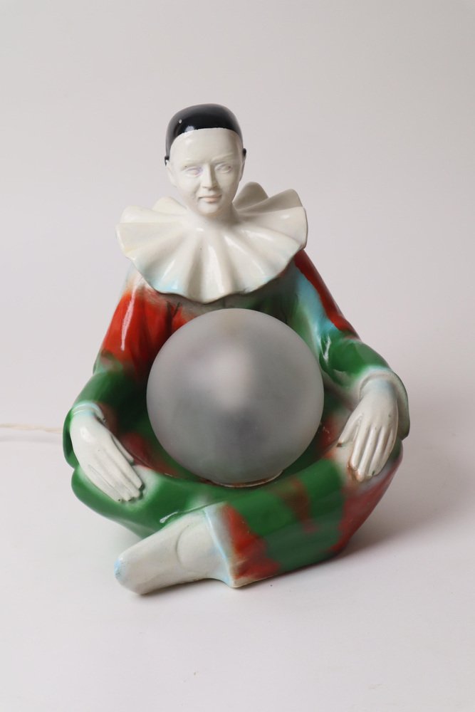 Harlequin Clown Lamp, Italy, 1960s