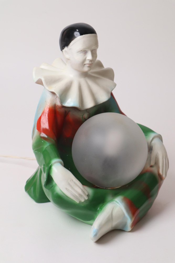 Harlequin Clown Lamp, Italy, 1960s