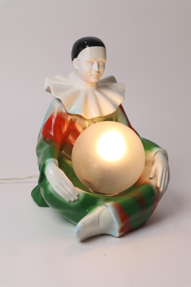 Harlequin Clown Lamp, Italy, 1960s