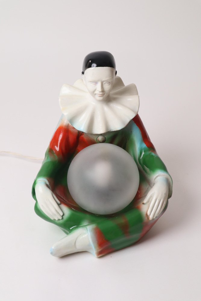 Harlequin Clown Lamp, Italy, 1960s