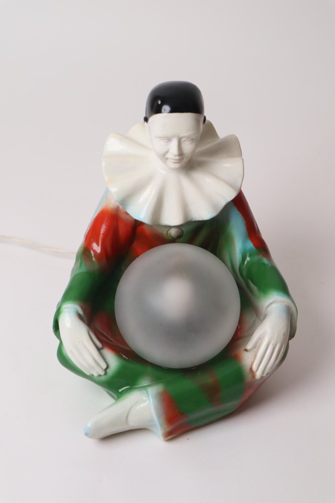 Harlequin Clown Lamp, Italy, 1960s