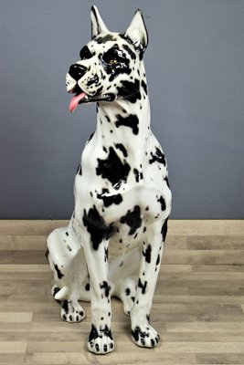 Harlequin Great Dane in Bassano Pottery-GKV-1336654