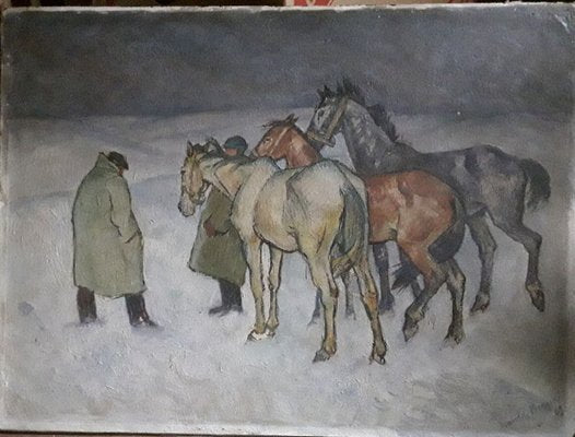 Harold Bengen, Horse Trading, 1929, Painting-HOI-821893