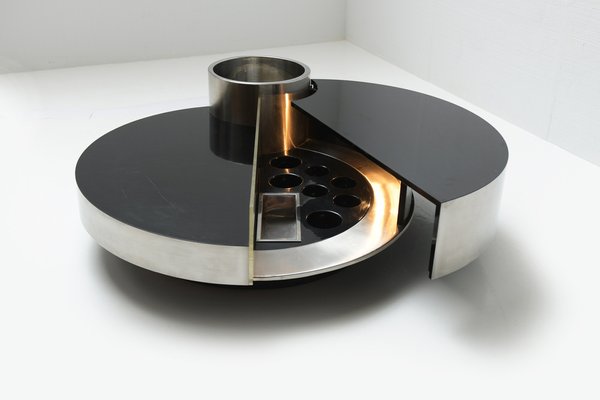 Harry's Bar Rotating Coffee Table by Massimo Papiri for Mario Sabot, Italy, 1970s-ZXL-1445201