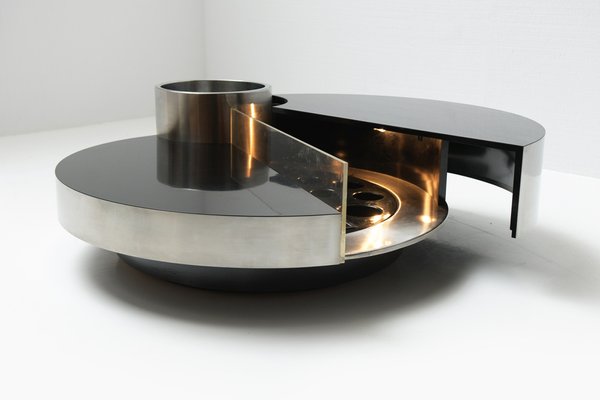 Harry's Bar Rotating Coffee Table by Massimo Papiri for Mario Sabot, Italy, 1970s-ZXL-1445201