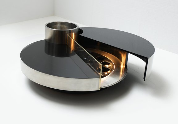 Harry's Bar Rotating Coffee Table by Massimo Papiri for Mario Sabot, Italy, 1970s-ZXL-1445201