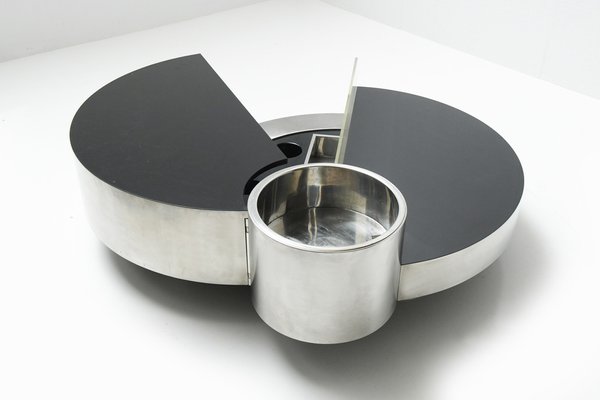 Harry's Bar Rotating Coffee Table by Massimo Papiri for Mario Sabot, Italy, 1970s-ZXL-1445201