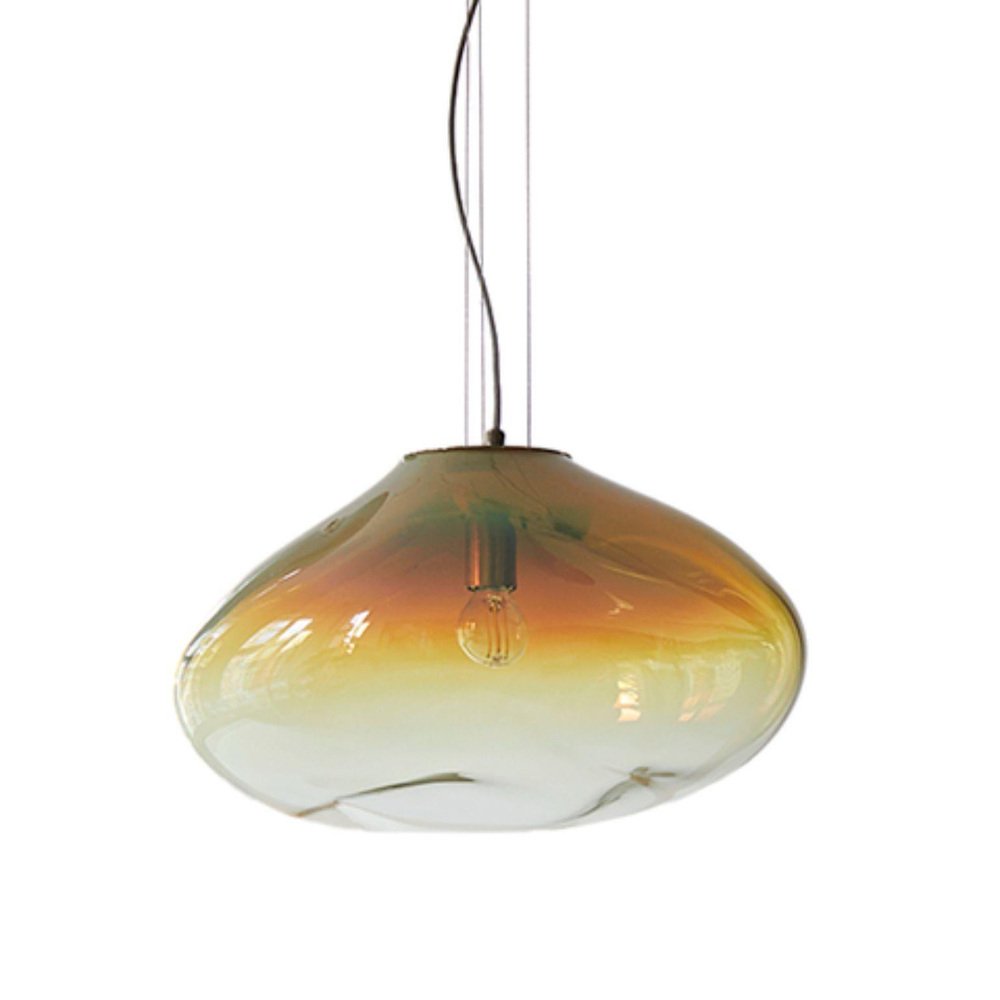 Haumea Amorph Amber Iridescent L Pendant by Eloa