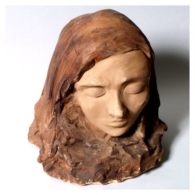 Head of a Woman Sculpture by Tono Zancanaro for Tono Zancanaro, 1950s-NJV-571948