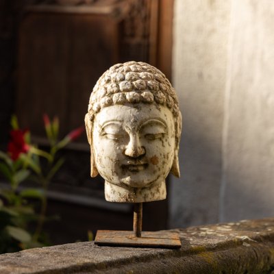 Head of Buddha in Marble-VEI-1744288