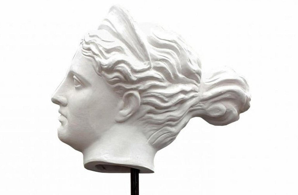 Head of the Diana of Versailles, Early 20th Century, Terracotta