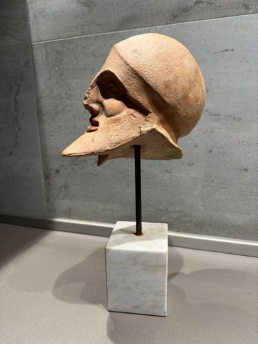 Head of the Dying Warrior of the Frontons of Egina, 20th Century, Terracotta