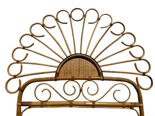 Headboard in Bamboo and Rattan, Handcrafted Côte Dazur, France, 1960s, Set of 2-SDV-2020003