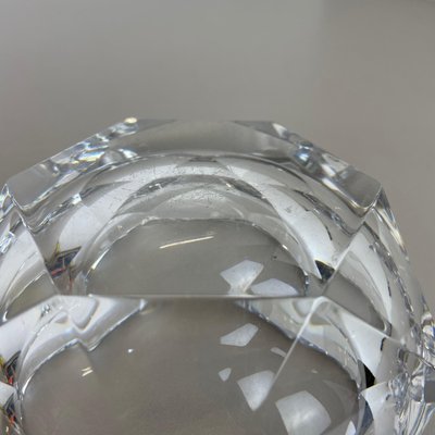 Heavy Crystal Diamond Glass Ashtray from Val Saint Lambert, Belgium, 1970s-QZ-1053190