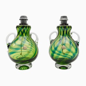 Heavy Mid-Century Modern Handblown Glass Table Lamps by Joska, Germany, 1970s, Set of 2-KQB-1742471