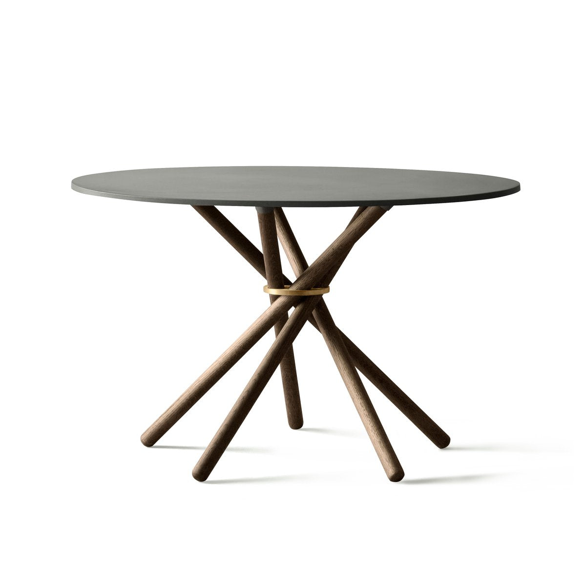 Hector 120 Dining Table (Dark Concrete) by Eberhart Furniture