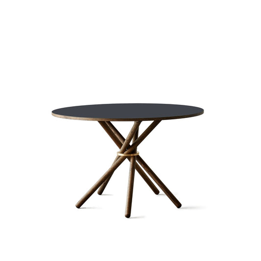 Hector 120 Dining Table (Nero Linoleum) by Eberhart Furniture