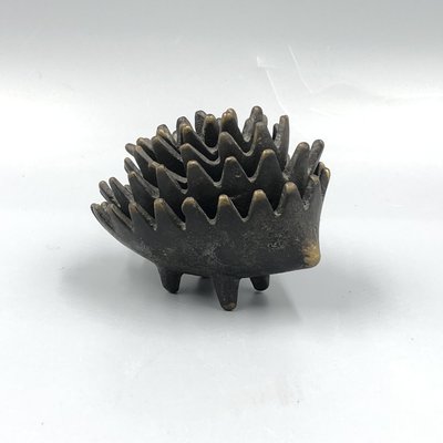 Hedgehog Stack Ashtray Set in Bronze by Walter Bosse, 1950s, Set of 5-XOP-2028081