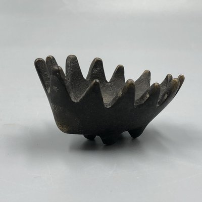 Hedgehog Stack Ashtray Set in Bronze by Walter Bosse, 1950s, Set of 5-XOP-2028081