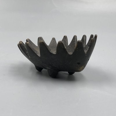 Hedgehog Stack Ashtray Set in Bronze by Walter Bosse, 1950s, Set of 5-XOP-2028081