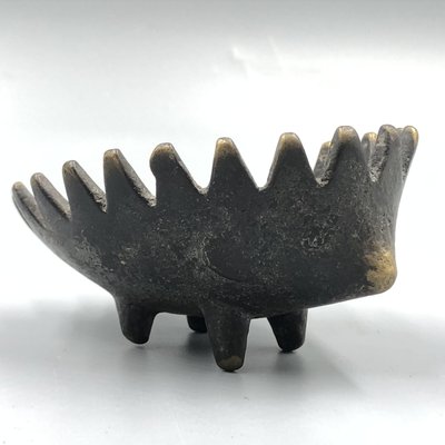 Hedgehog Stack Ashtray Set in Bronze by Walter Bosse, 1950s, Set of 5-XOP-2028081