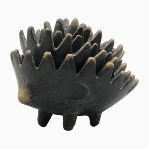 Hedgehog Stack Ashtray Set in Bronze by Walter Bosse, 1950s, Set of 5-XOP-2028081