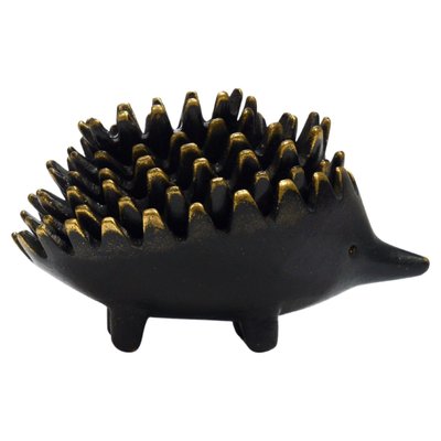 Hedgehog Stackable Brass Ashtrays by Walter Bosse for Herta Baller, Austria, 1950s, Set of 6-MWV-1754228