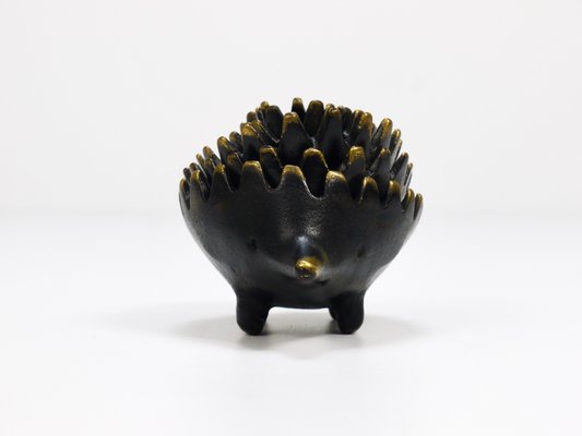 Hedgehog Stackable Brass Ashtrays by Walter Bosse for Herta Baller, Austria, 1950s, Set of 6-MWV-1754228