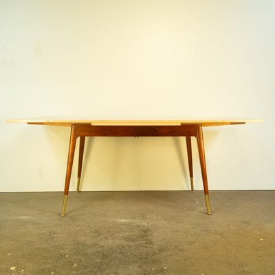 Height-Adjustable Coffee Table in Maple & Beech, 1950s-PRK-2034047