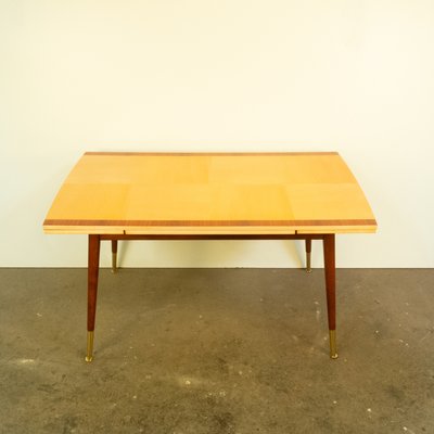 Height-Adjustable Coffee Table in Maple & Beech, 1950s-PRK-2034047