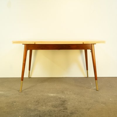 Height-Adjustable Coffee Table in Maple & Beech, 1950s-PRK-2034047