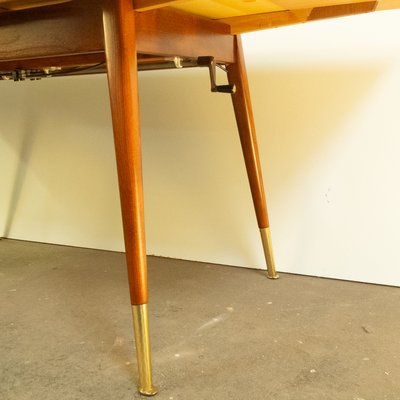 Height-Adjustable Coffee Table in Maple & Beech, 1950s-PRK-2034047