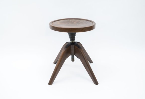 Height-Adjustable Piano Stool from Bombenstabil, 1940s-KQB-1251745