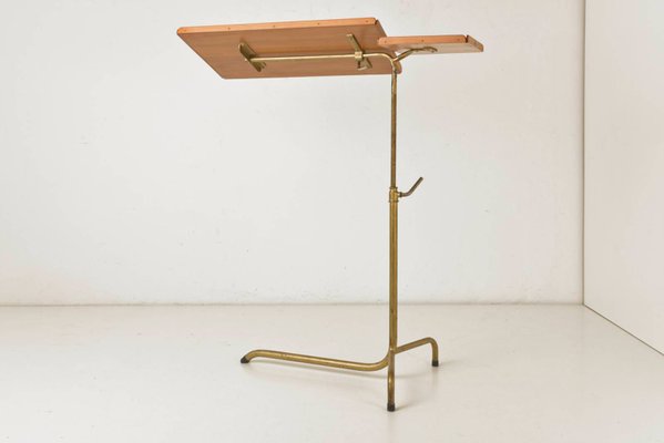 Height-Adjustable Side Table from Hausmann A.G., Switzerland, 1920-LOB-1050265