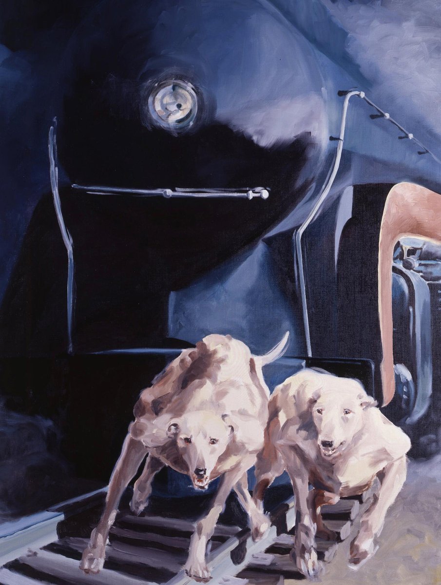 Helen Uter, Chiens N.5, 1998, Oil on Canvas