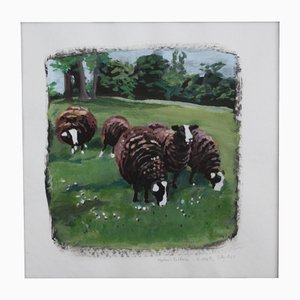 Helen Uter, Moutons Baldwin, 2021, Acrylic on Paper-CHG-2025584