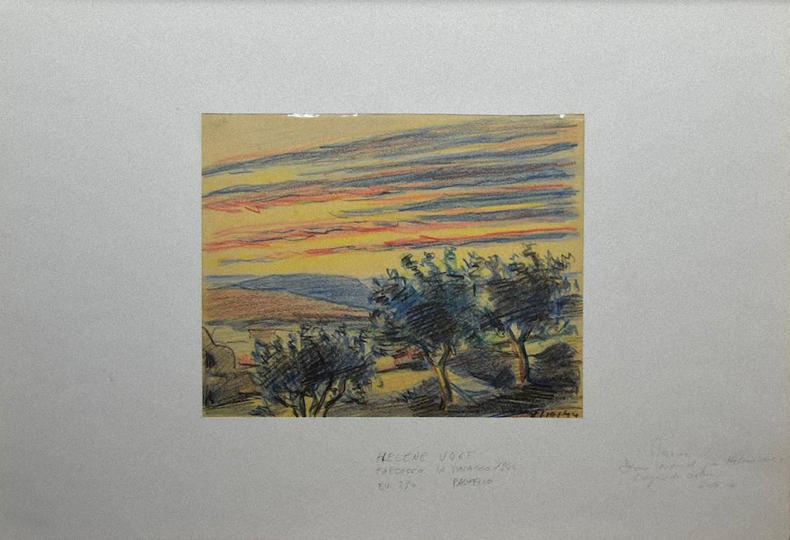 Helen Vogt, Morocco, Pastel Drawing, 1944