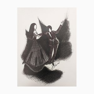 Helen Warner, Dancing in the Dark, 2022, Ink on Paper-CHG-2036905