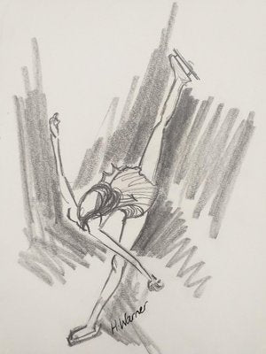 Helen Warner, Gliding on Ice, 2011, Pencil on Paper-CHG-2036909