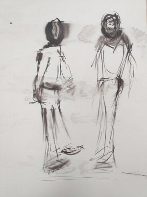 Helen Warner, The Conversation, 2009, Ink on Paper-CHG-2036904